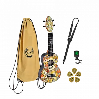 Ortega K2-VP KEIKI Ukulele Set 