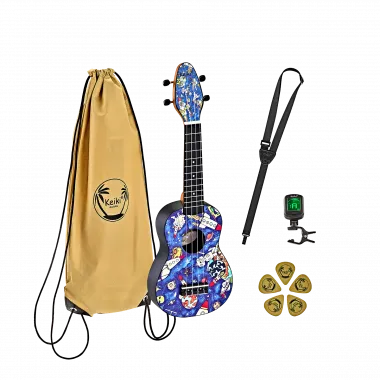 Ortega K2-SP KEIKI Ukulelen Set 
