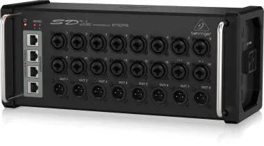 Behringer SD16 I/O box, 16 távirányítható Midas előerősítő, 8 kimenet, AES50, ULTRANET