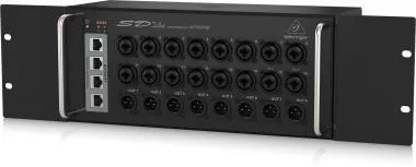 Behringer SD16 I/O box, 16 távirányítható Midas előerősítő, 8 kimenet, AES50, ULTRANET