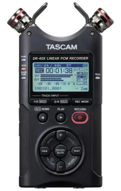 Tascam TM-DR40X Hordozható, 4 csatornás sztereó rögzítő és USB-interfész, AB/XY mikrofonnal, memóriakártya nélkül!