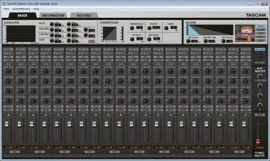 Tascam TM-SERIES102I USB-interfész, 2+8 (analóg+optika) bejárat, 2 (analóg) kijárat, ADAT IN