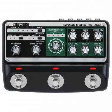 BOSS RE-202 Space Echo digital delay, dupla effekt pedál