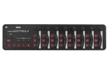KORG nanoKONTROL 2, kompaktní USB MIDI kontroler, černý