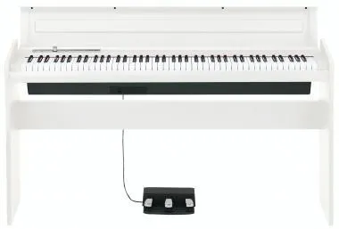 KORG KG-LP180WH slim design digitális zongora, 88 billentyű, fehér, billentyűfedéllel