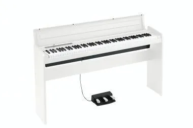 KORG KG-LP180WH slim design digitális zongora, 88 billentyű, fehér, billentyűfedéllel