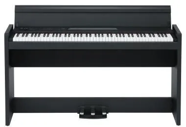 KORG KG-LP380BKU slim design digitális zongora, 88 billentyű, RH3 mechanika, fekete, billentyűfedéllel, USB MIDI csat
