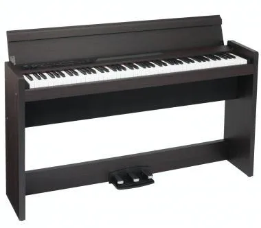 KORG KG-LP380RWU slim design digitális zongora, 88 billentyű, RH3 mechanika, rózsafa, billentyűfedéllel, USB MIDI csa