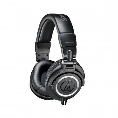 Audio-Technica uzavřené studiové sluchátka, skládací, 3 odnímatelné kabely
