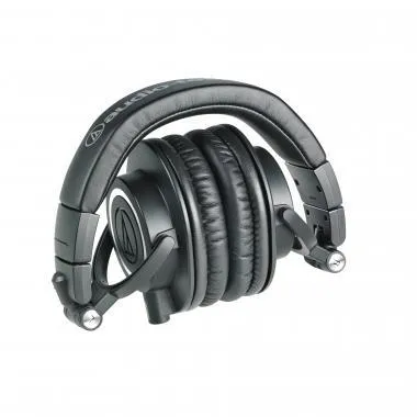 Audio-Technica AT-ATHM50X preciziós zárt stúdiófejhallgató, összecsukható, 3db lecsatolható kábellel