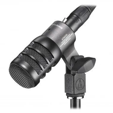 Audio-Technica AT-ATM230 dinamikus hiperkardioid hangszermikrofon, AT8665 dobmikrofon adapterrel