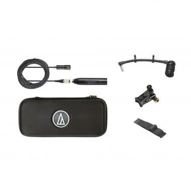 Audio-Technica AT-ATM350U kardioid kondenzátor hangszermikrofon univerzális csipesszel, normál gégenyakkal