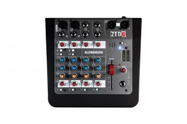 Allen&Heath AH-ZED6 kisformátumú keverő, 2 monó/2 sztereó csatorna