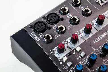 Allen&Heath AH-ZEDI8 kisformátumú keverő, 2 monó/2 sztereó csatorna, 24/96 USB 2X2