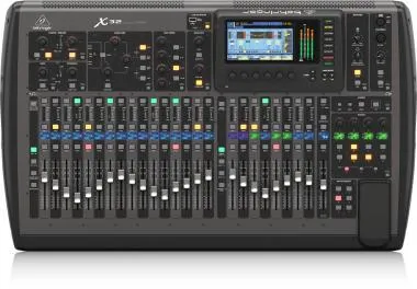 Behringer X32 keverő, digitális, 40 bemenet, 25 bus, 25 motorizált fader