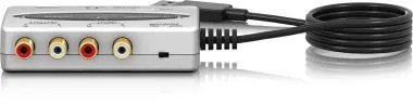 Behringer UCA202 interfész/hangkártya, 2-be/2-ki, USB, ultra-alacsony késleltetés