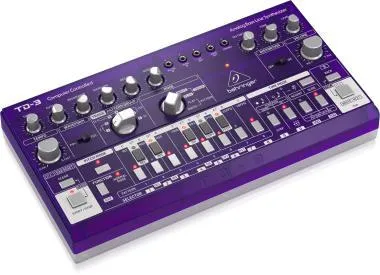 Behringer TD-3-GP szintetizátor, analóg, Bass Line, szekvencerrel, lila
