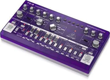 Behringer TD-3-GP szintetizátor, analóg, Bass Line, szekvencerrel, lila