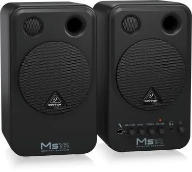 Behringer MS16 aktív stúdiómonitor, 16W, 4\