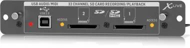Behringer X-LIVE kiegészítő, X32 bővítőkártya 32 csatornás élő felvételhez/lejátszáshoz