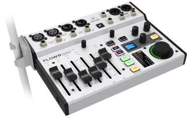 Behringer FLOW 8 keverő, digitális, 8 bemenet, Bluetooth, 60mm faderek, 2 FX processzor, USB