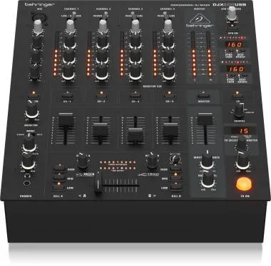 Behringer DJX900USB keverő, DJ, 5 csatorna, INFINIUM VCA Crossfader, digitális effektek, USB/Audio interface