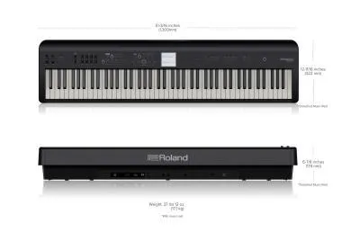 Roland FP-E50 digitális zongora, 2 hangszórós, PHA-4 billentyűzet, kísérettel - állvány nélkül, fekete