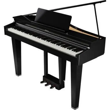 Roland GP-3-PE digitális koncertzongora, 3 lábú, keskeny fazon, fényes fekete