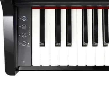 Roland GP-3-PE digitális koncertzongora, 3 lábú, keskeny fazon, fényes fekete