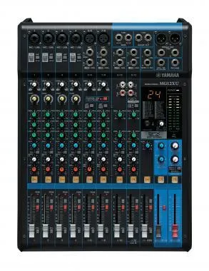 Yamaha MG12XU analóg keverőpult, 12 csatorna, kompresszor, USB, fém ház, 1 sztereó bus