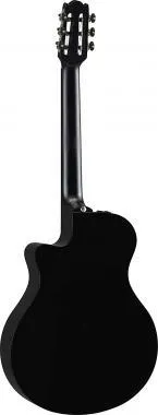 Yamaha NTX1 BLACK elektro-klasszikus gitár, tömör lucfenyő fedlap, dió fogólap, fekete színben