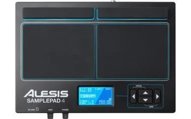 Alesis SAMPLEPAD4XEU Alesis SamplePad 4 hangszer, dobgép, 4 pad, SD kártya, 2 trigger, USB MIDI
