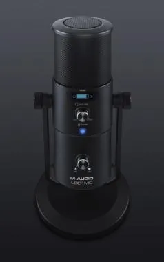 M-Audio Uber Mic kondenzátor mikrofon, USB, 4 karakter, állvány