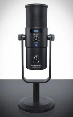M-Audio Uber Mic kondenzátor mikrofon, USB, 4 karakter, állvány