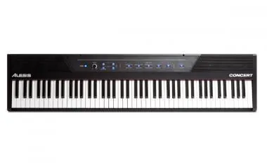 Alesis CONCERTXEU Alesis Concert digitális zongora, 88 billentyű, félig súly. b, 10 hang, 20W hangszóró, USB-MIDI