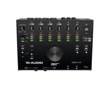 M-Audio AIR 192-14 interfész/hangkártya, 8-be/4-ki, 24-bit/192 kHz, USB/C, MIDI