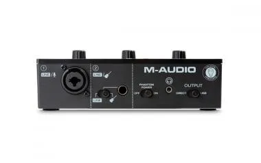 M-Audio M-Track Solo interfész, 1-be/2-ki, 16-bit/48 KHz, USB, +48V