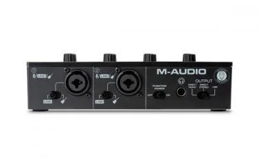M-Audio M-Track Duo interfész, 2-be/2-ki, 16-bit/48 KHz, USB, +48V