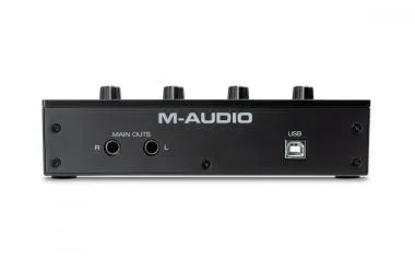 M-Audio M-Track Duo interfész, 2-be/2-ki, 16-bit/48 KHz, USB, +48V