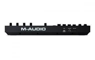 M-Audio Oxygen Pro Mini USB/MIDI vezérlő, 32 billentyű, 8 dobpad, 4 forgó-, 4 tolópotméter, OLED