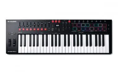M-Audio Oxygen Pro 49 USB/MIDI vezérlő, 49 billentyű, 16 dobpad, 8 forgó-, 9 tolópotméter, OLED