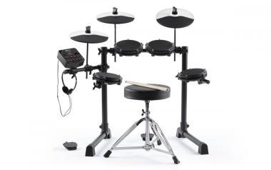 Alesis elektrické bicí, 120 zvuků, 7 triggerů, Mesh, včetně židle a sluchátek