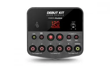 Alesis DEBUTKITXEUK Alesis Debut Kit elektromos dobszett, 120 hang, 7 trigger, Mesh, dobszék, fejhallgató