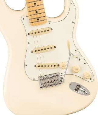 Fender JV Modified 60s Stratocaster MN, juhar fogólap, fehér koptató, Olympic White elektromos gitár