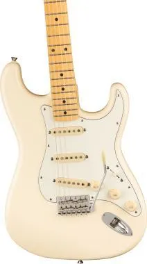 Fender JV Modified 60s Stratocaster MN, juhar fogólap, fehér koptató, Olympic White elektromos gitár