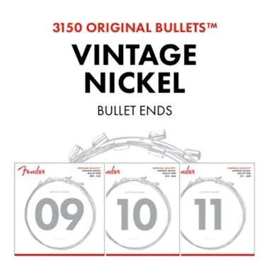 Fender Original Bullet 3150L, nikkel, 9-42, elektromos gitár húrkészlet
