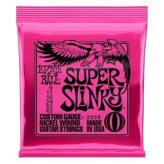 Ernie Ball Sada elektrických kytarových strun Super Slinky, potažené niklem, 09-42