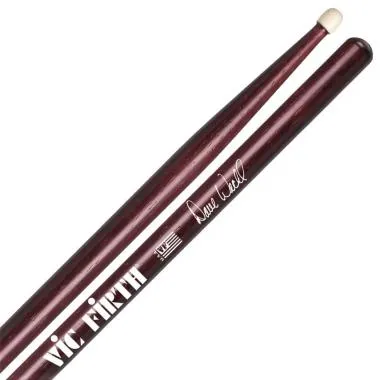 Vic Firth SDW Dave Weckl Signature szériás hickory dobverő, hordó fejtípus, hossz: 413mm - átmérő: 14,2mm, bordó