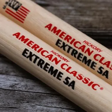 Vic Firth X5AN American Classic Extreme 5AN hickory dobverő, csepp fejtíp., nejlon fej, hossz: 419mm - átm.: 14,4mm
