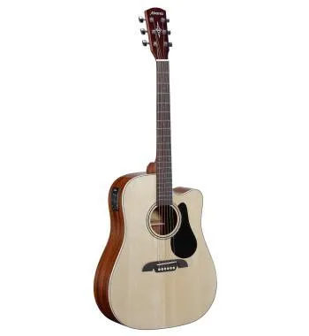 Alvarez RD26CE elektro-akusztikus gitár, dreadnought forma, lucfenyő fedlap, fényes natúr szín, tokkal